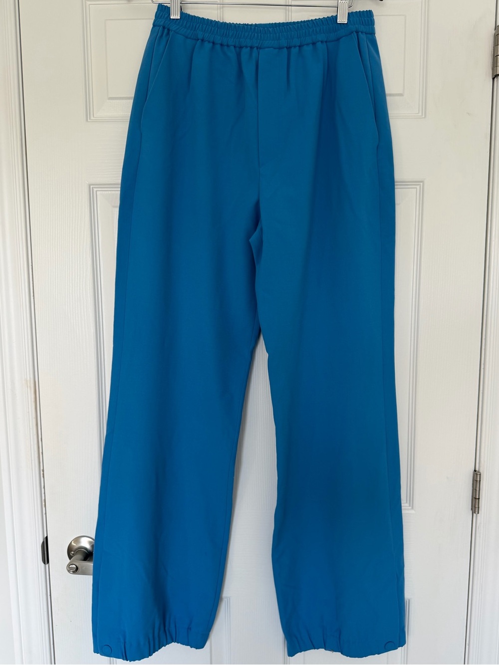 Nanushka Electric Blue Elastic-Waist Trousers Size Large NWT